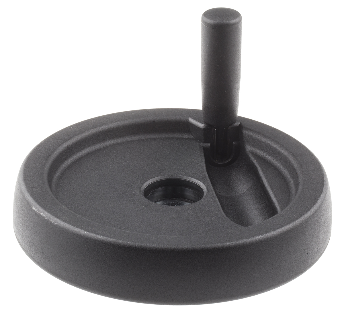 RS PRO Black Thermoplastic Hand Wheel, 150mm diameter