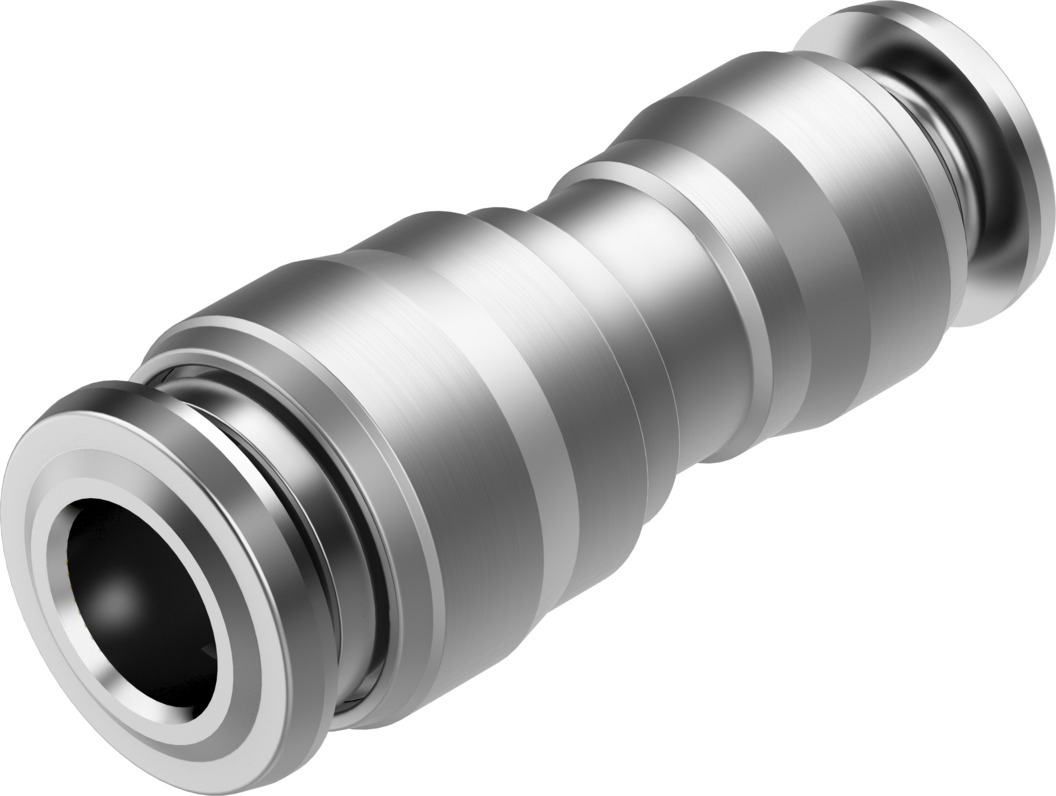 Festo NPQR Series Straight Fitting, Push In 6 mm to Push In 4 mm, Tube-to-Tube Connection Style, 8085704