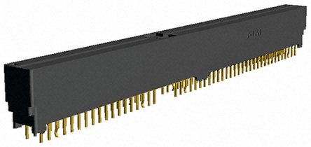 TE Connectivity Female Edge Connector, Through Hole Mount, 98-Contacts, 2.54mm Pitch, 2-Row, Solder Termination