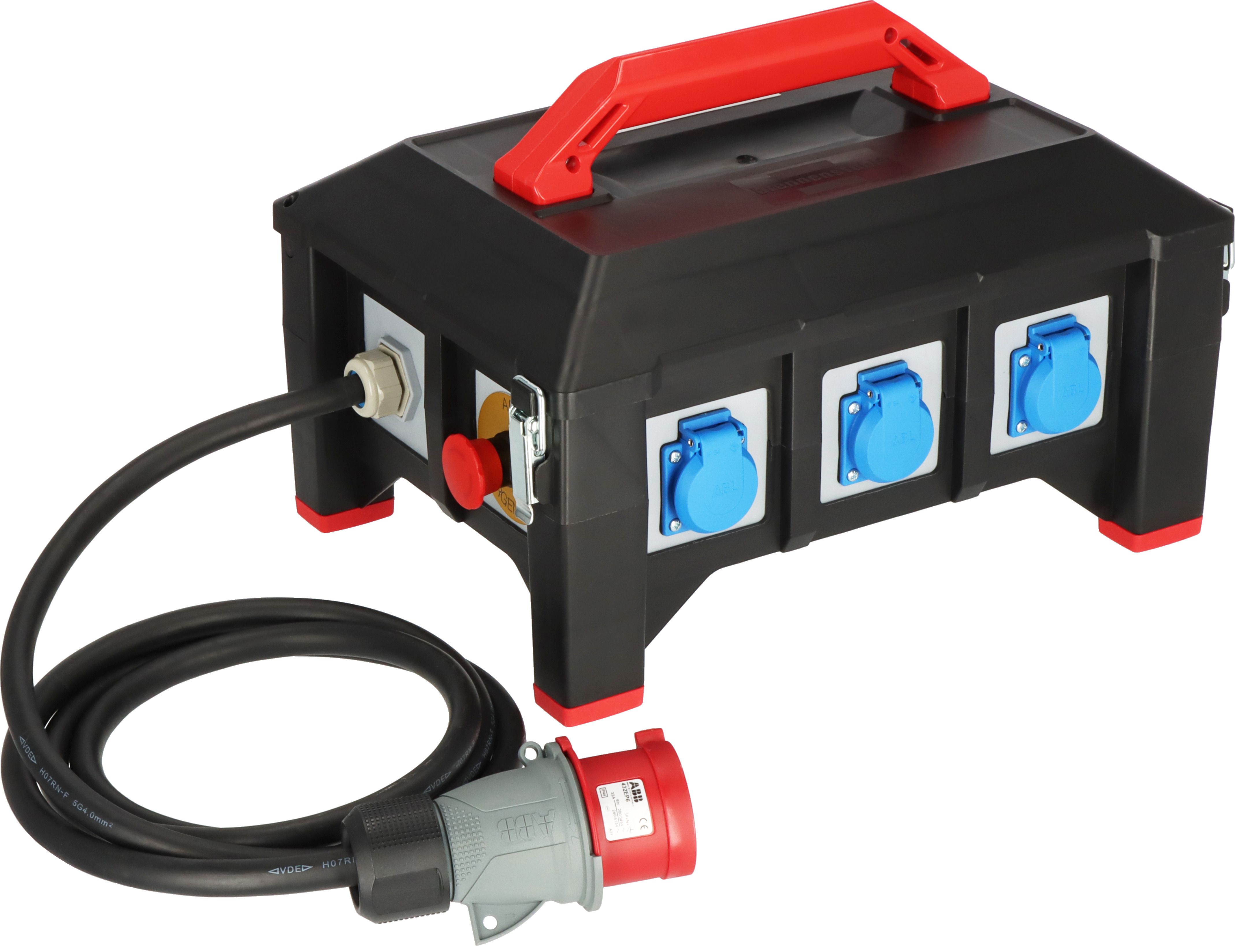brennenstuhl 2m 6 Socket Type E - French Extension Lead Kit, 415 V, IP44