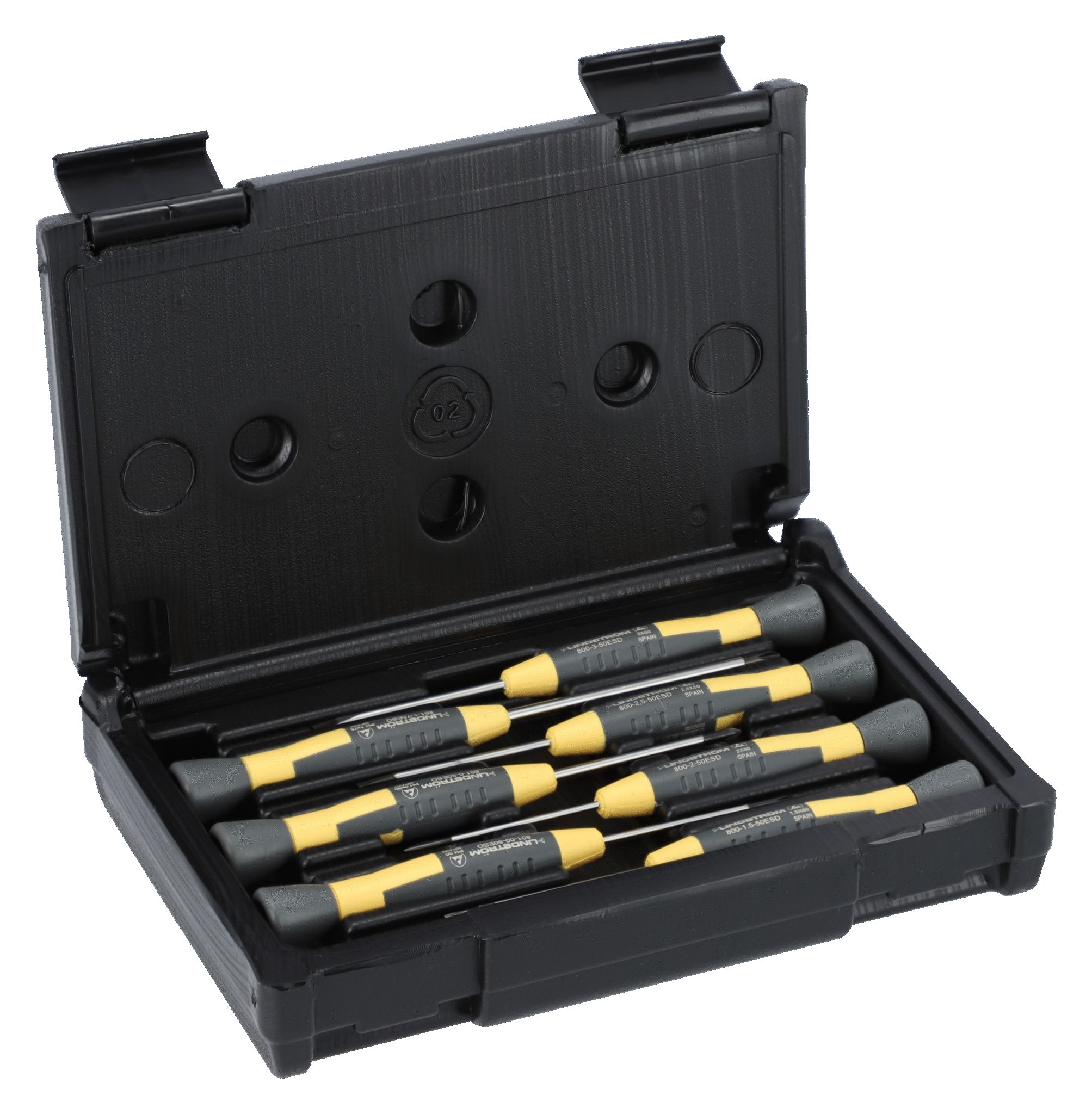 Lindstrom Phillips; Slotted Precision Screwdriver Set, 7-Piece, ESD-Safe