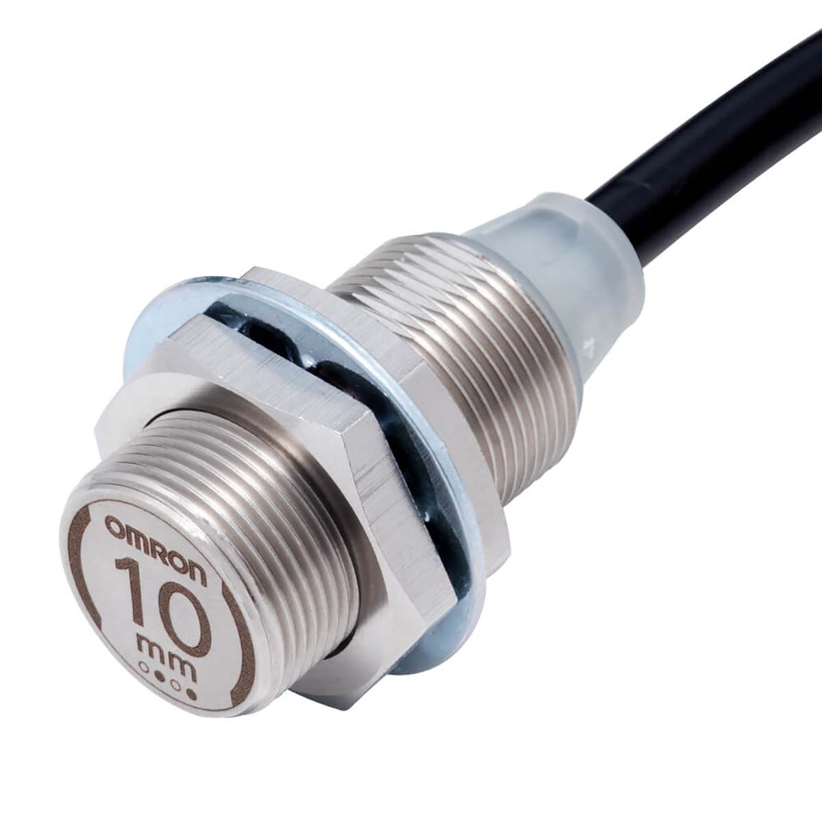 Omron Inductive Threaded Barrel Proximity Sensor, M18, 10 mm Detection, PNP NO, 10 → 30 V dc