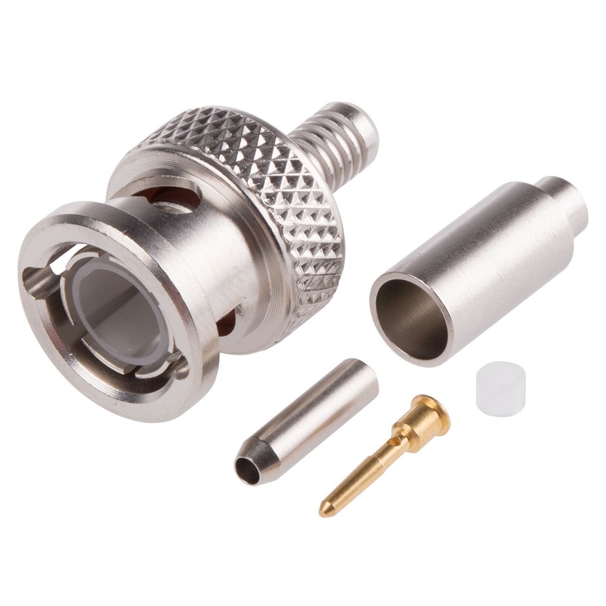 Radiall, Plug Cable Mount BNC Connector, 75Ω, Crimp Termination, Straight Body