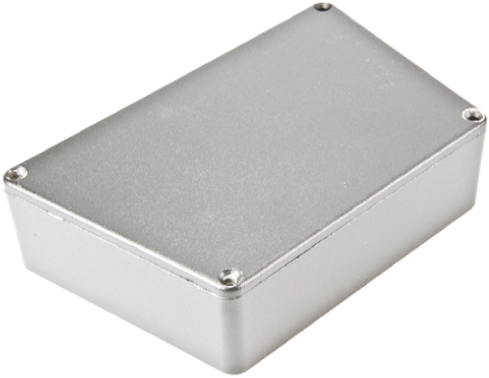 Hammond 1590 Series Black Die Cast Aluminium Enclosure, IP54, Black Lid, 95 x 121.8 x 39mm
