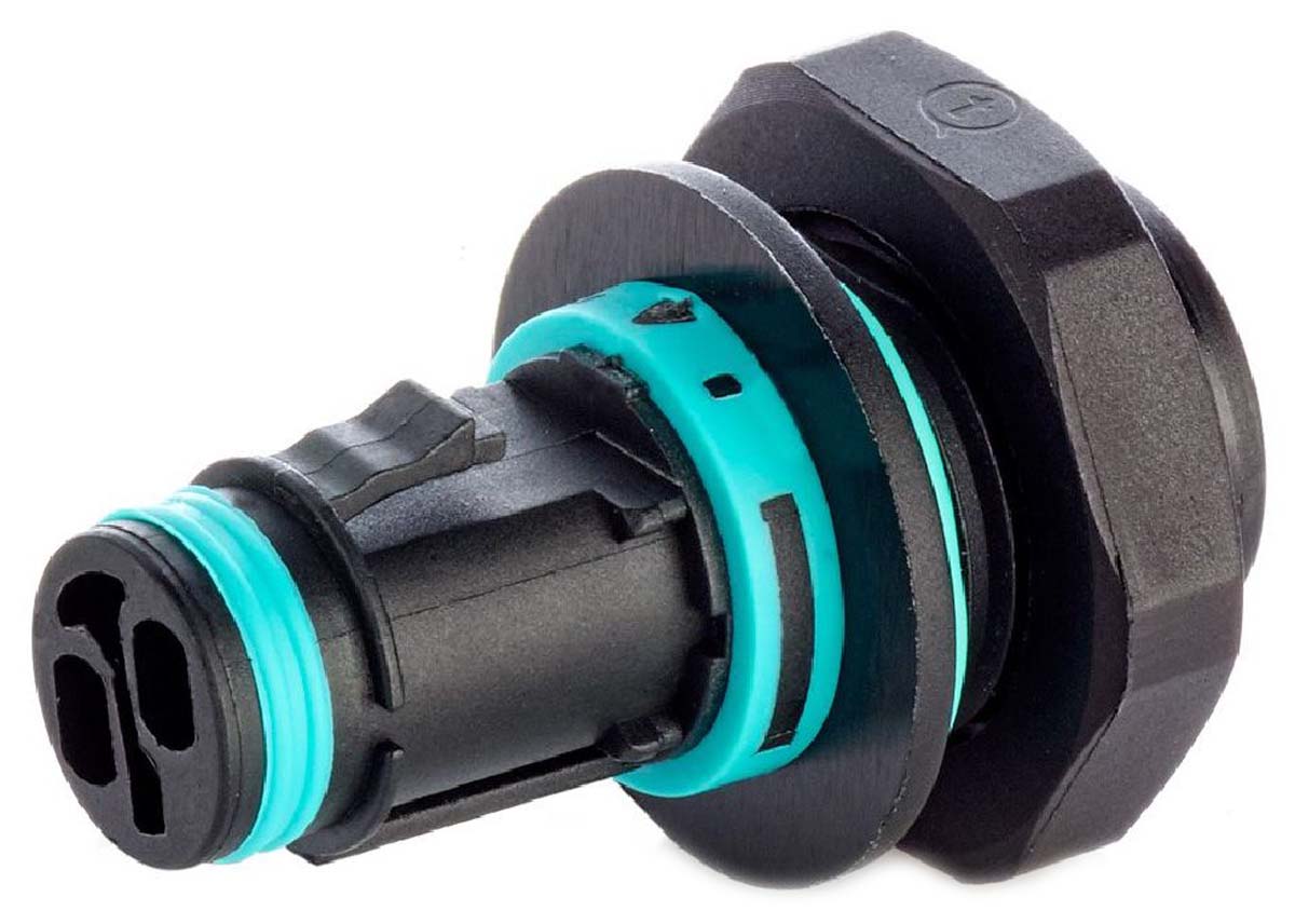 RS PRO Tee Socket, 2-Pole, Female, 1-Way, Panel Mount, 10A, IP68