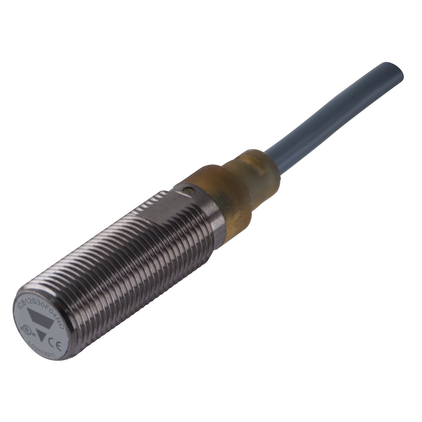 Carlo Gavazzi Inductive Threaded Barrel Proximity Sensor, M12, 2 mm Detection, NPN NO, 10 → 36 V dc