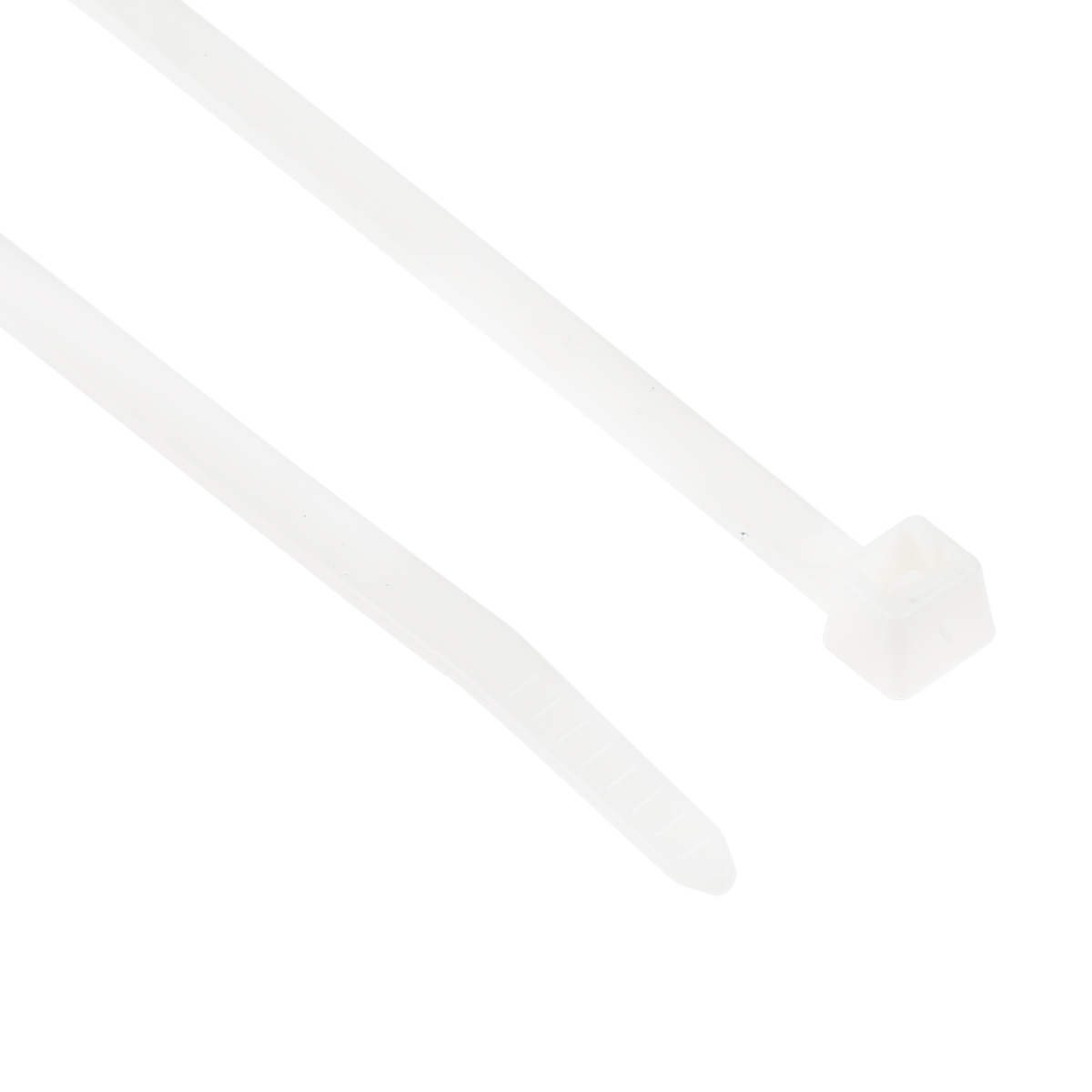 HellermannTyton Cable Tie, 200mm x 4.6 mm, White Polyamide 6.6 (PA66), Pk-100