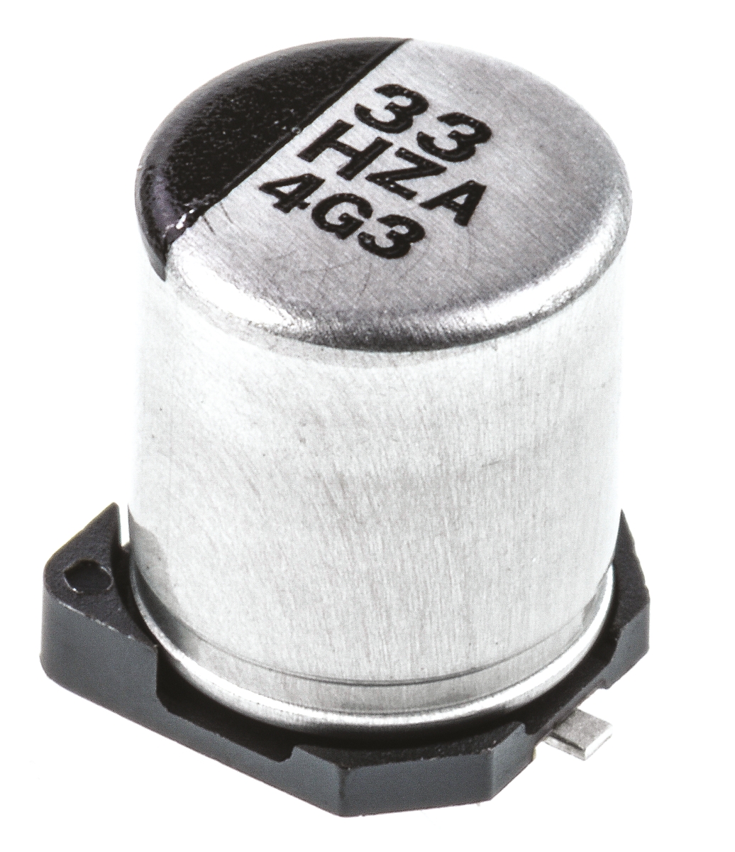 Panasonic 33μF Surface Mount Polymer Capacitor, 50V dc