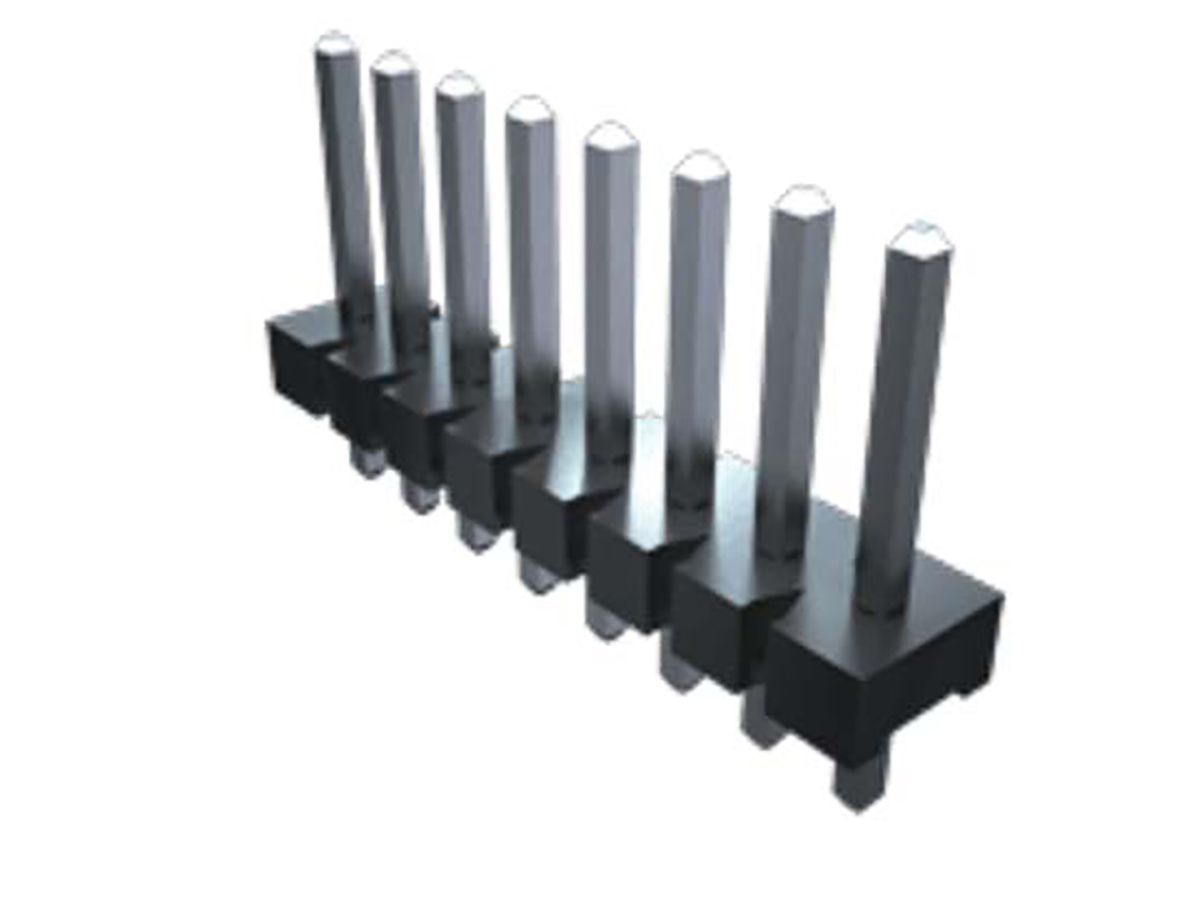 Samtec FWJ Series Straight Through Hole Pin Header, 4 Contact(s), 3.96 mm Pitch, 1 Row, Unshrouded
