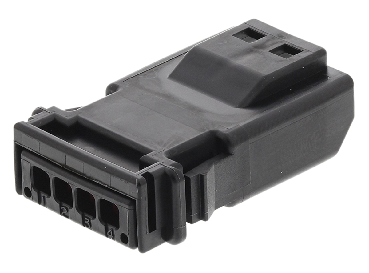 JAE, MX19 Automotive Connector Plug Black 4 Way MX19004P51