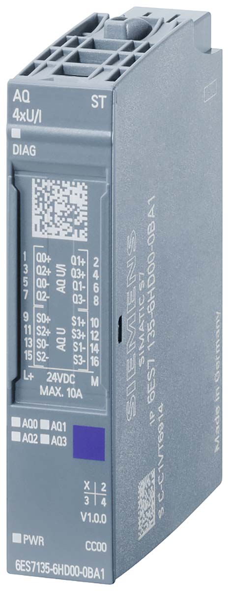 Siemens SIMATIC S7-1200 Series Analogue Output Module, Analogue, 24 V