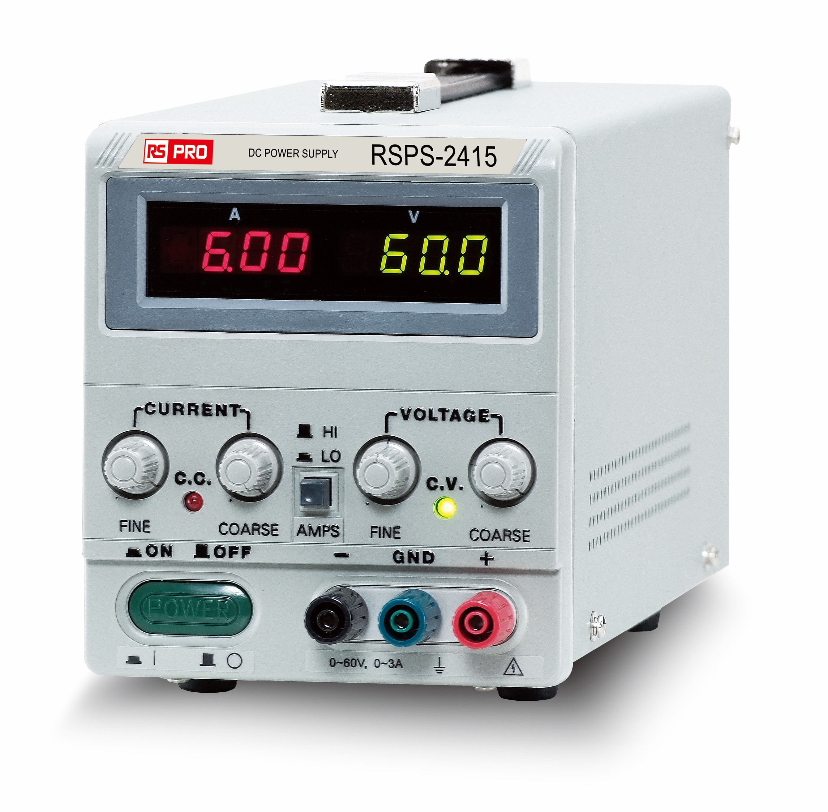 RS PRO Digital Bench Power Supply, 0 → 24V, 0 → 15A, 1-Output, 360W - RS Calibrated