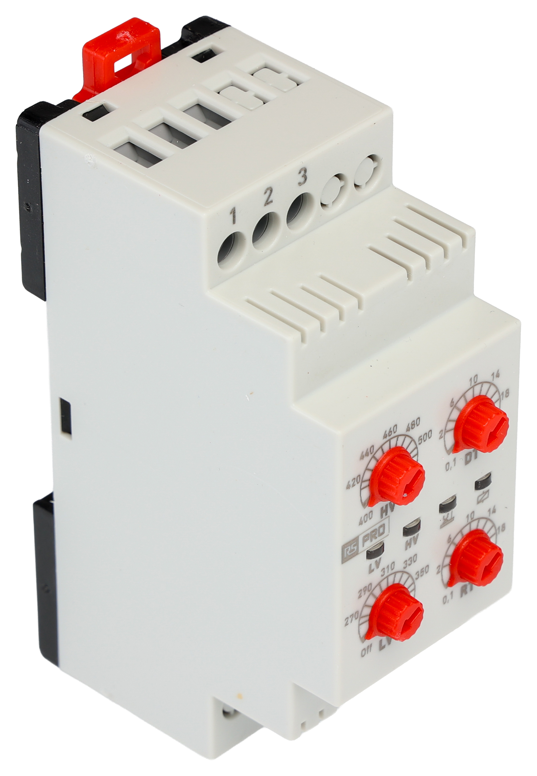 RS PRO Voltage Monitoring Relay, Three Phase, 380V ac, DIN Rail