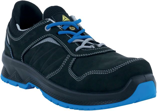 Delta Plus ROSSI S3S SRC Unisex Black Composite Toe Capped Work Shoes, UK 9, EU 43