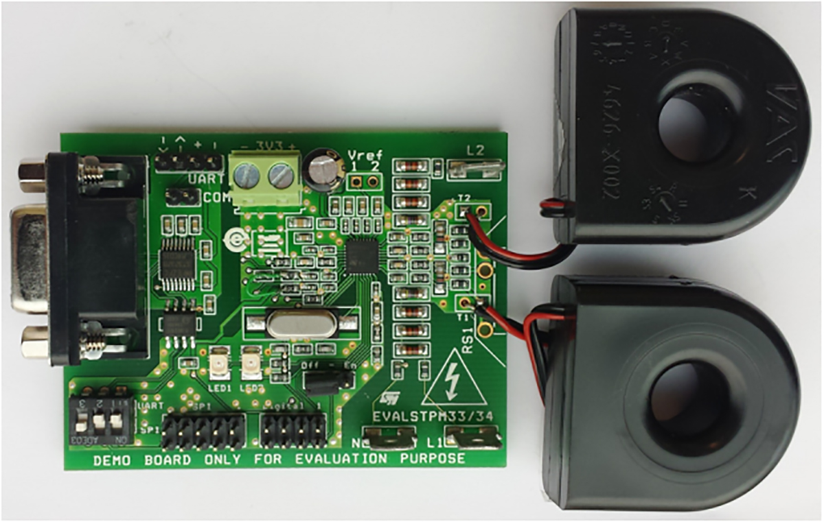 STMicroelectronics Energy Metering Evaluation Board for STPM34 Power Line System