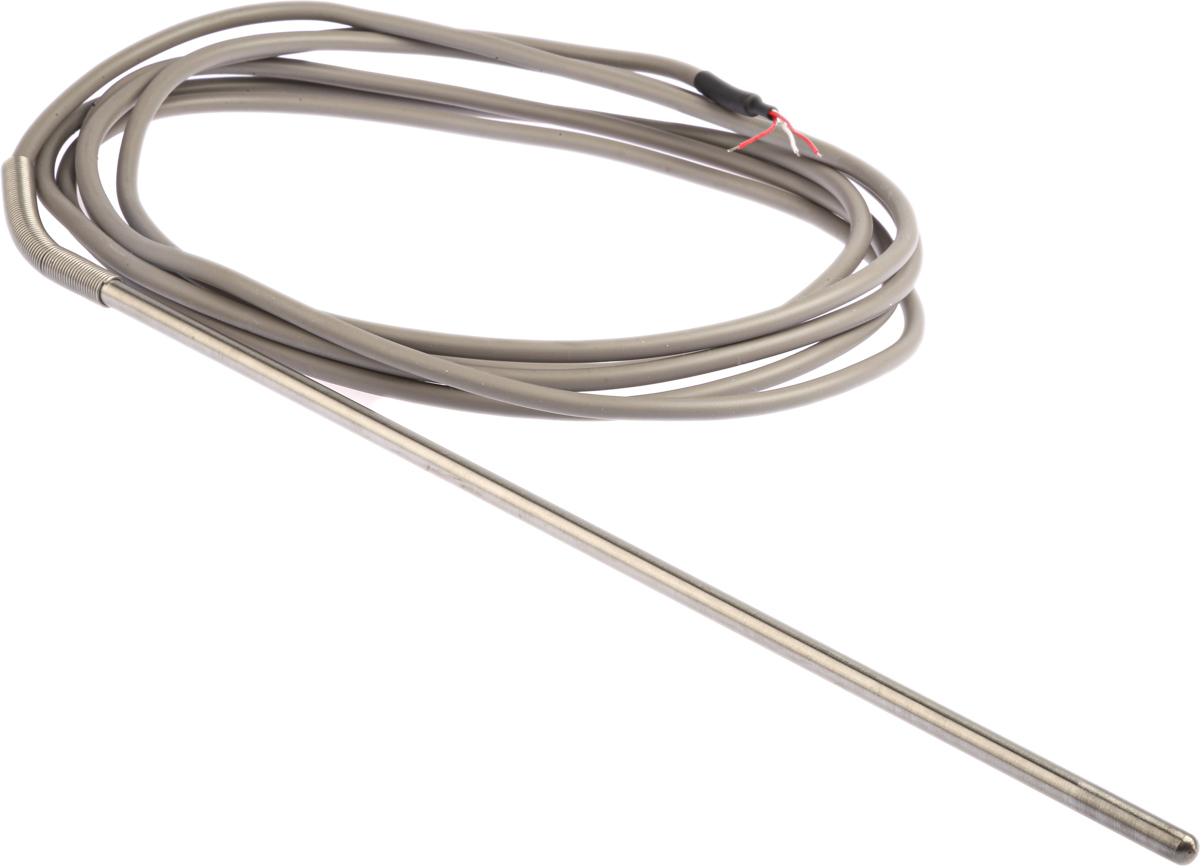 Correge PT100 RTD Sensor, 6mm Dia, 300mm Long, 3 Wire, Probe, Classe B +500°C Max