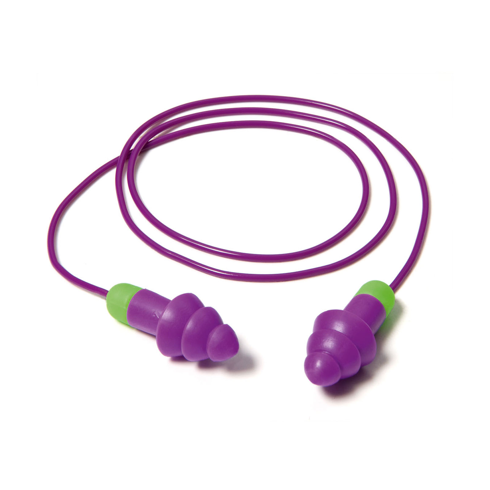 Moldex Rockets Cord Series Purple Reusable Corded Ear Plugs, 29dB Rated, 50 Pairs
