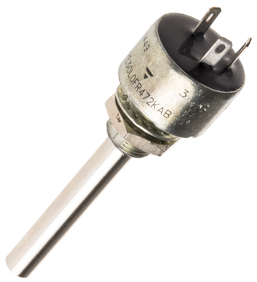 Vishay PE30 4.7kΩ Rotary Potentiometer 1-Gang Panel Mount, PE30L0FR472KAB