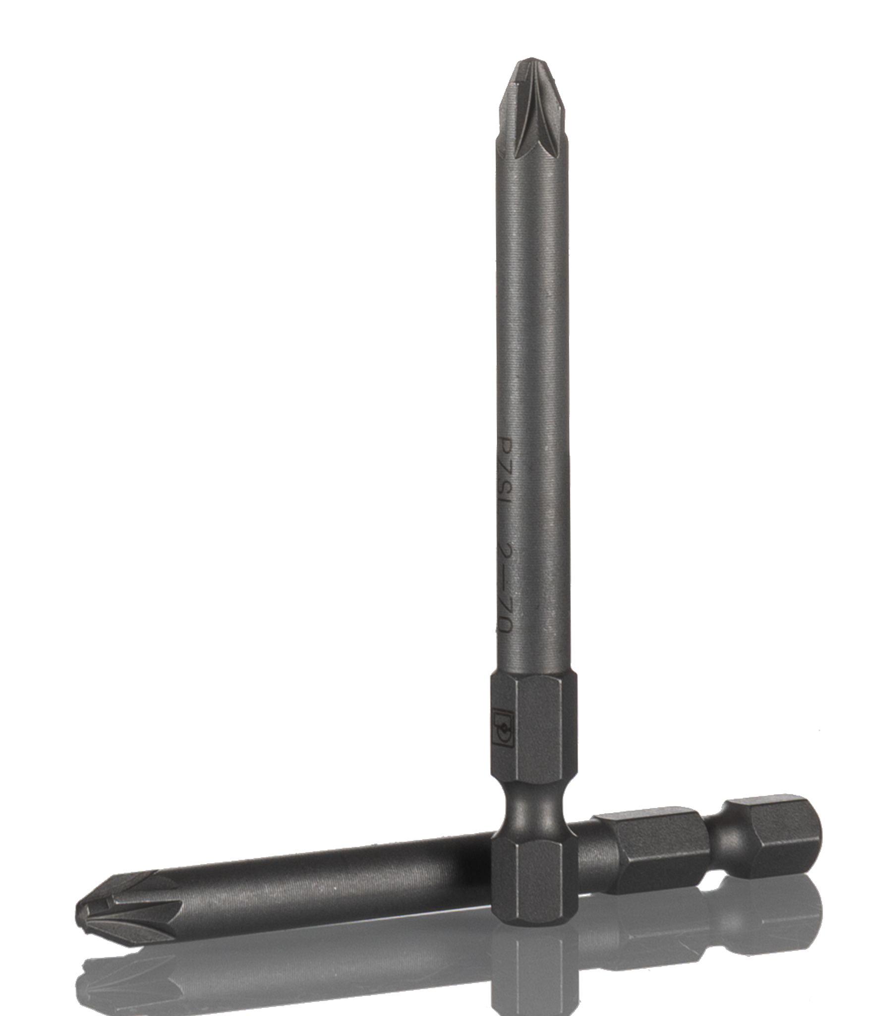 Phoenix Contact Plus Minus, Pozidriv, Slotted Screwdriver Bit, PZ2 Tip, 70 mm Drive, Pozidriv Drive, 70 mm Overall
