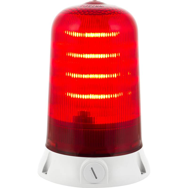 RS PRO Red Multiple Effect Beacon, 12 → 24 V, Base Mount, LED Bulb, IP65