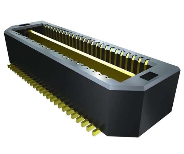 Samtec QTS Series Vertical Surface PCB Header, 50 Contact(s), 0.64 mm Pitch, 2 Row, Shrouded