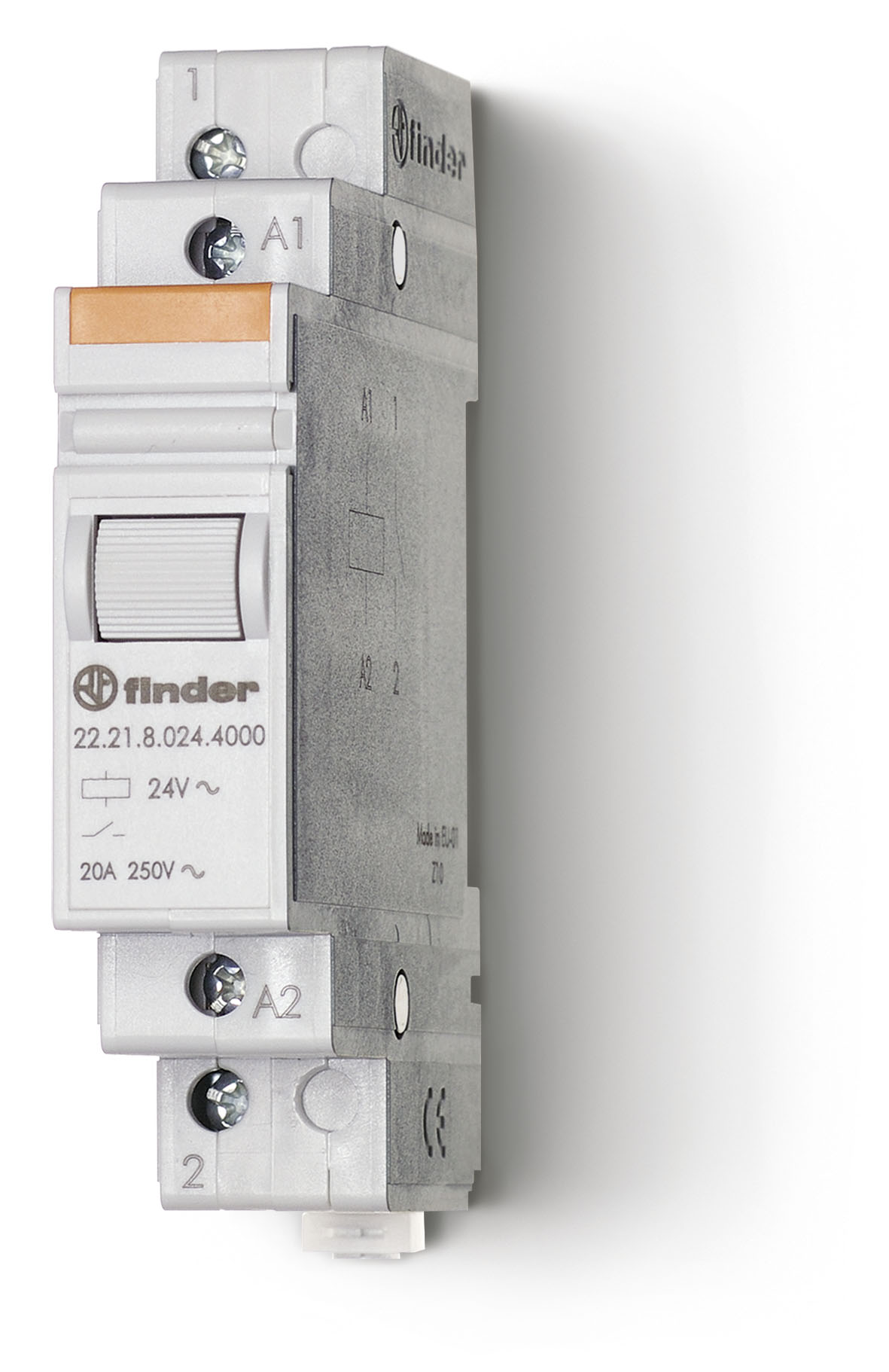 Finder DIN Rail Non-Latching Relay, 12V ac Coil, 20A Switching Current