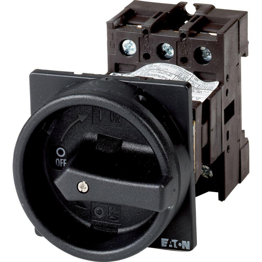 Eaton 3 Pole Flush Mount Isolator Switch - 23A Maximum Current, 13kW Power Rating, IP65