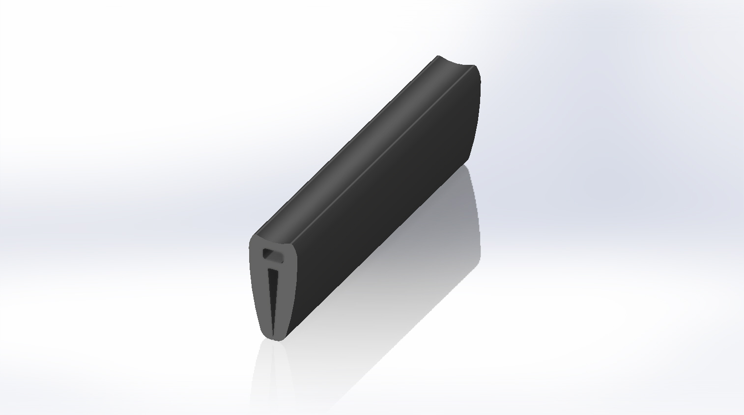 RS PRO Black EPDM Edge Protection, 20m