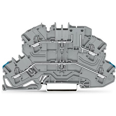 WAGO 2002-2662 TOPJOB S Series Grey, 2.5mm², 2-Level, Push In Termination, ATEX, CSA, IECEx