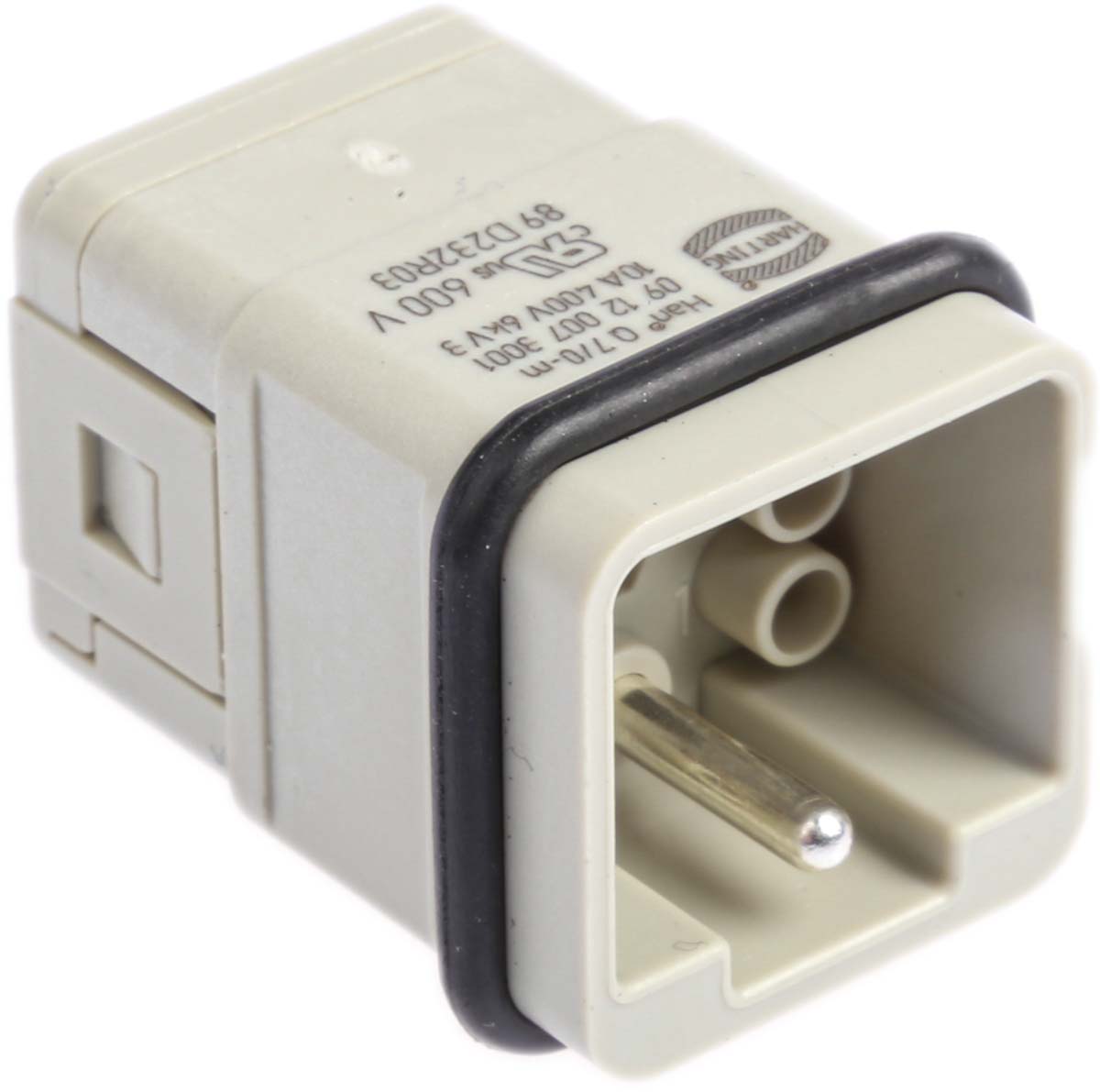 HARTING Heavy Duty Power Connector Insert, 10A, Male, Han Q Series, 8 Contacts