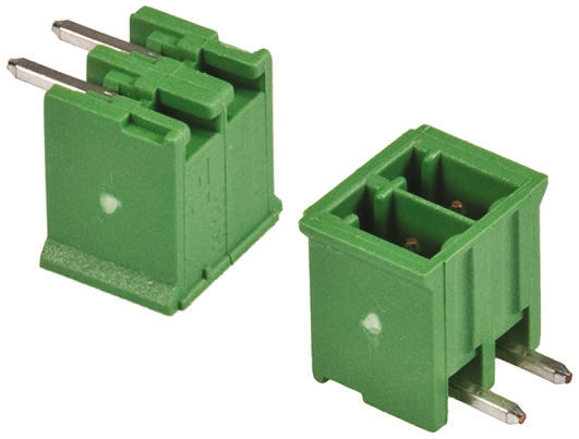 TE Connectivity, 3.5mm Pitch, Buchanan, 2 Way, Right Angle, Pluggable Terminal Block, Header, Through Hole, Solder