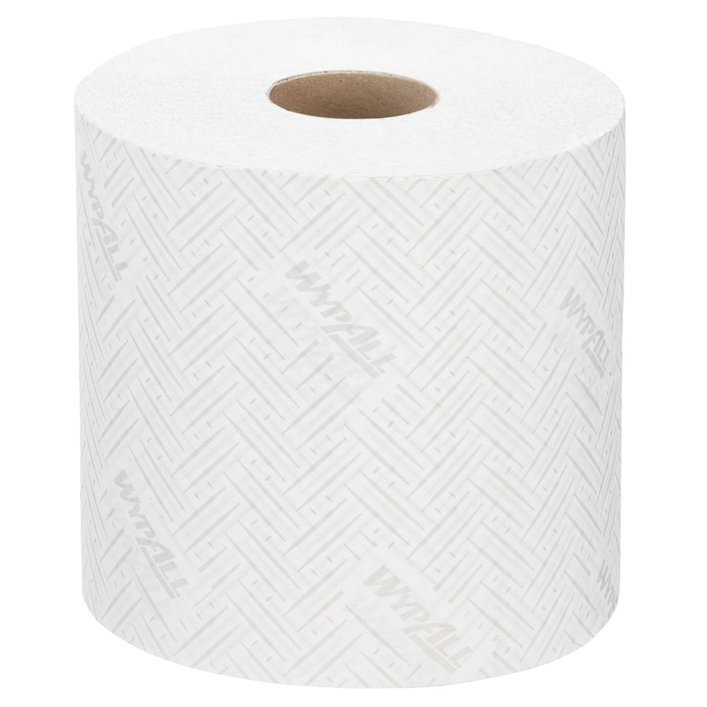 WYPALL WypAll Rolled White Paper Towel, 500 Sheets