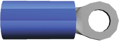 TE Connectivity, PIDG Insulated Ring Terminal, M3.5 Stud Size, 1mm² to 2.6mm² Wire Size, Blue