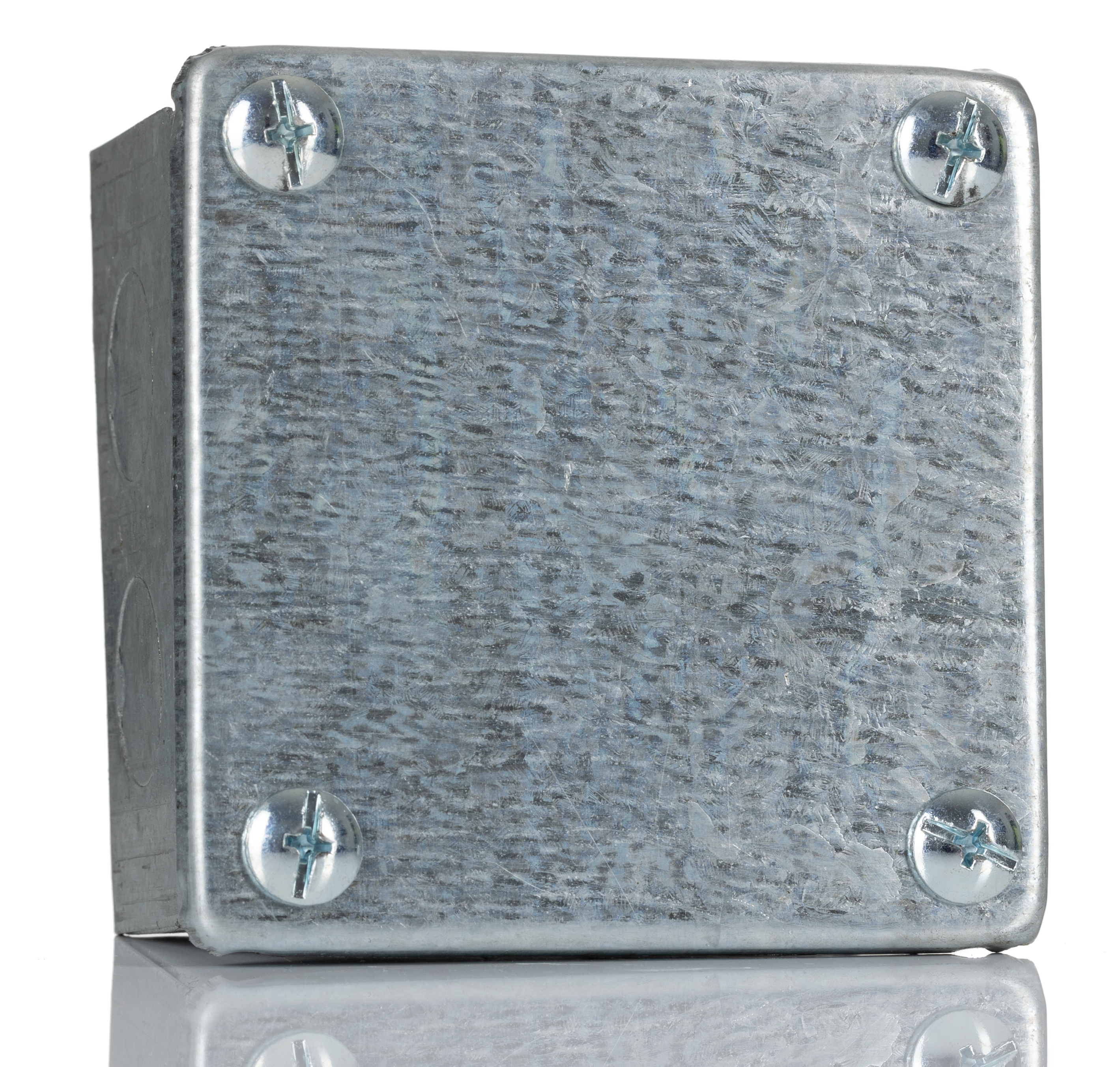 RS PRO Steel Galvanised Square Adaptable Box, 75mm x 75mm x 50mm