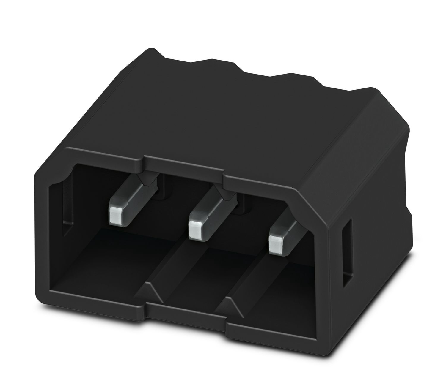 Phoenix Contact, 2.5mm Pitch, COMBICON Compact, 3 Way, Right Angle, Pluggable Terminal Block, Header, Solder
