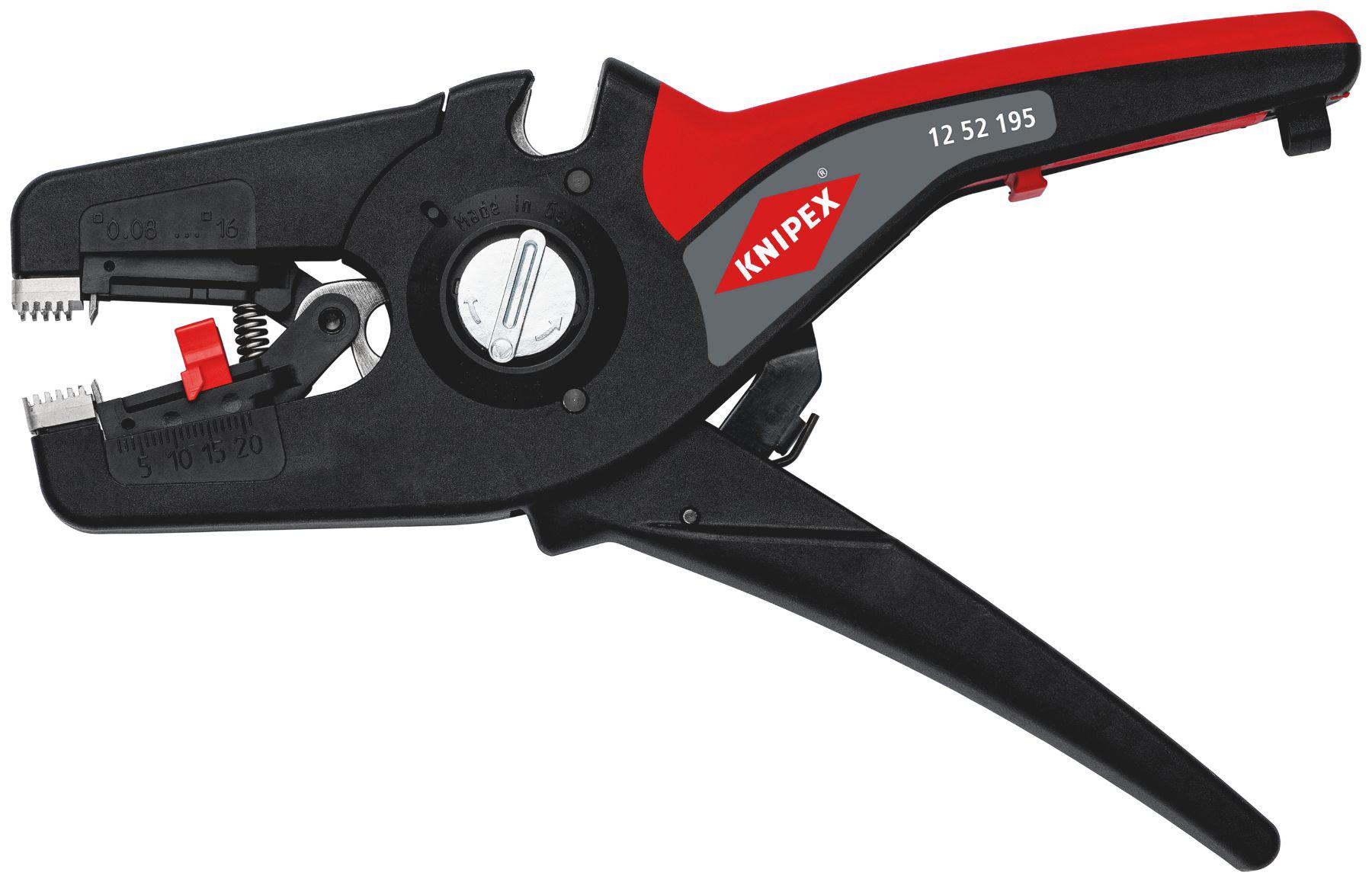Knipex Automatic stripper, 0.08 mm² Min, 16 mm² Max, 272 mm Overall