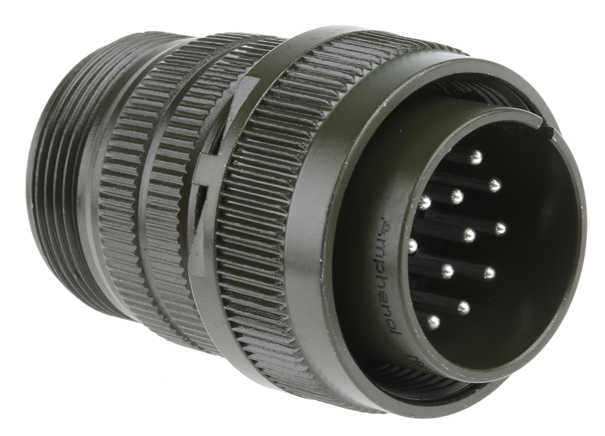 Amphenol Industrial, MS-A 17 Way Cable MIL Spec Circular Connector, Pin Contacts,Shell Size 20, Quick Coupling