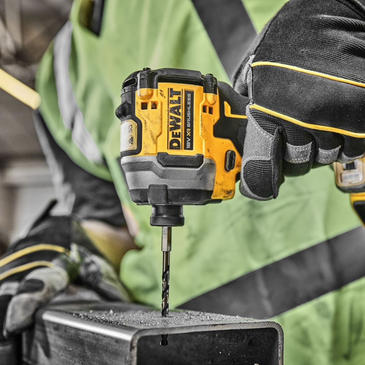 DeWALT DCK2050H2T-GB, 18V Cordless Drill Power Tool Kit - Compact Impact Drill Kit, Type G - British 3-Pin