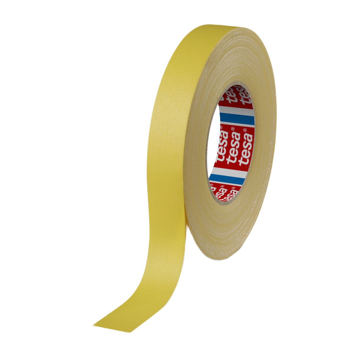 Tesa Tesa 4661 04661-00034-00 Cloth Tape, 50m x 25mm, Yellow, Acrylic Coated Finish