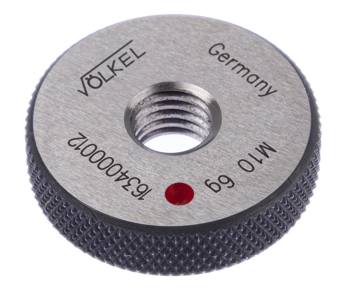 Volkel M10 x 1.5 Ring Thread Gauge Ring Gauge, 1.5mm Pitch Diameter