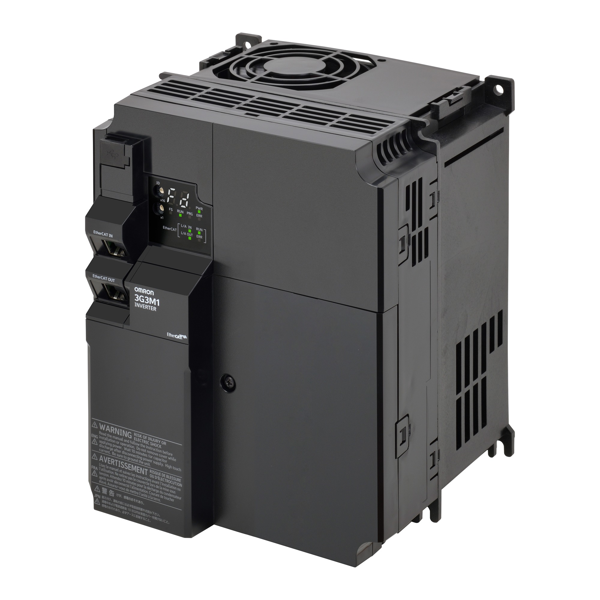 Omron Variable Speed Drive, 3.7 kW, 1 Phase, M1 Series 200 V ac 17.5 A
