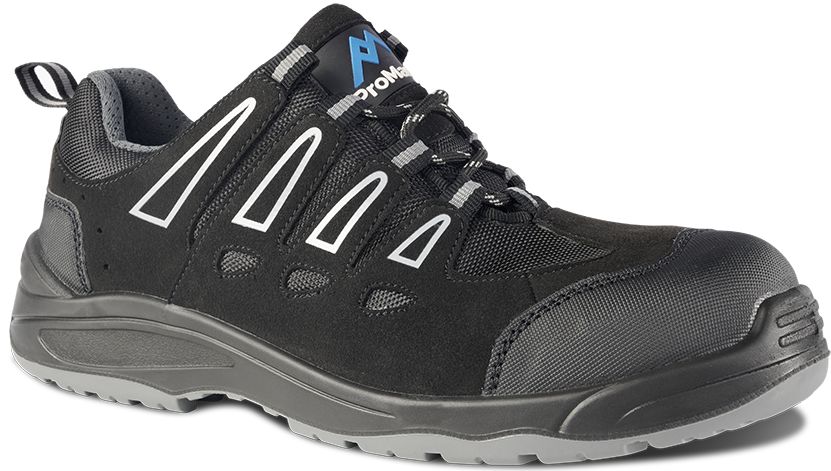 Rockfall PM4040 Unisex Black Toe Capped Safety Trainers, UK 8, EU 42