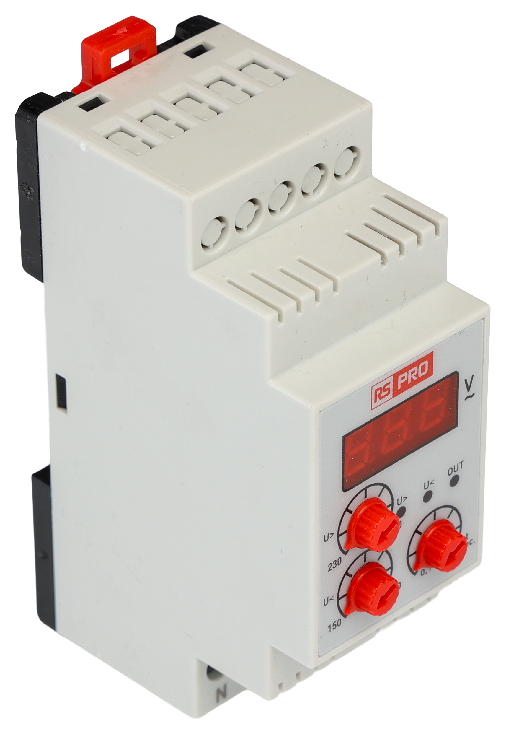 RS PRO Voltage Monitoring Relay, Single Phase, 220V ac, DIN Rail