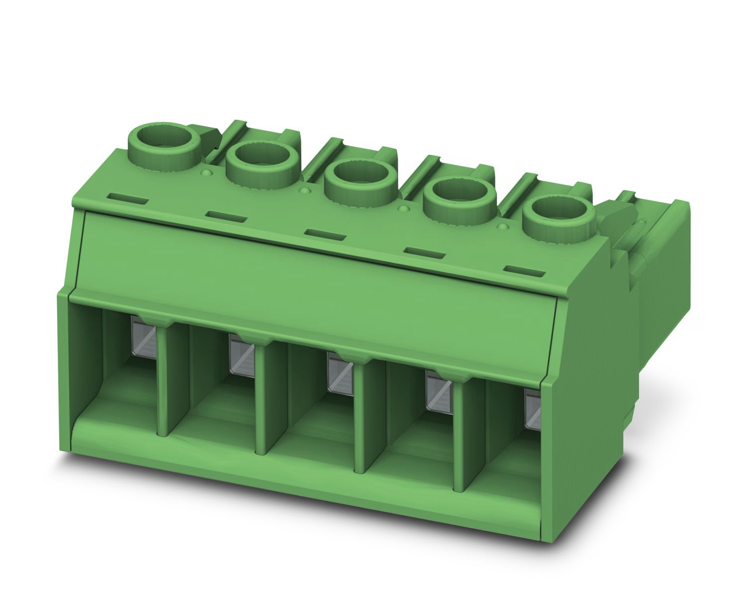 Phoenix Contact, 7.62mm Pitch, PC 5/3-ST1-7.62, 3 Way, , Pluggable Terminal Block, Plug, Plug-In, Screw Termination,