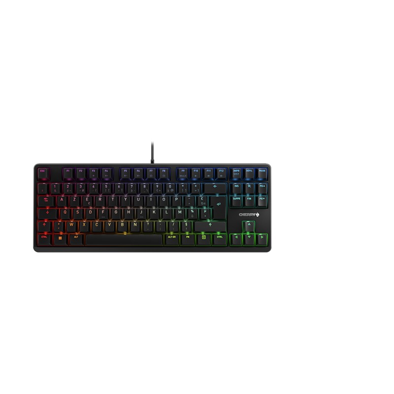 Cherry CHERRY G80-3000N RGB TKL Wired USB Keyboard, AZERTY (France), Black
