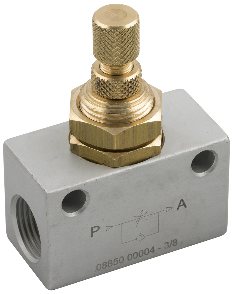 RS PRO Threaded Flow Regulator, 1/4 in Female Inlet Port