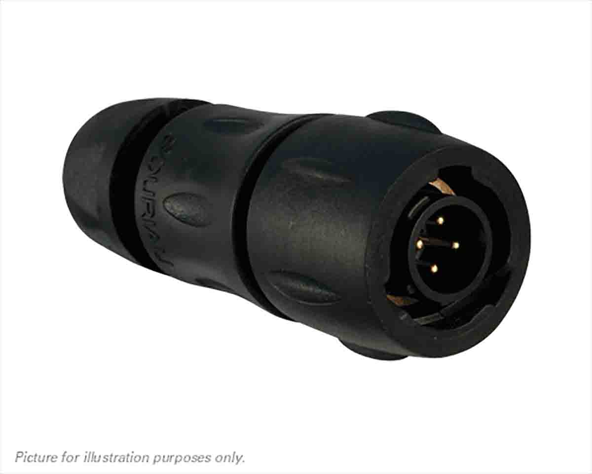 Souriau Sunbank by Eaton Circular Connector, 4 Contacts, Cable, Standard Connector, Socket, Male, IP68, IP69K, UTS