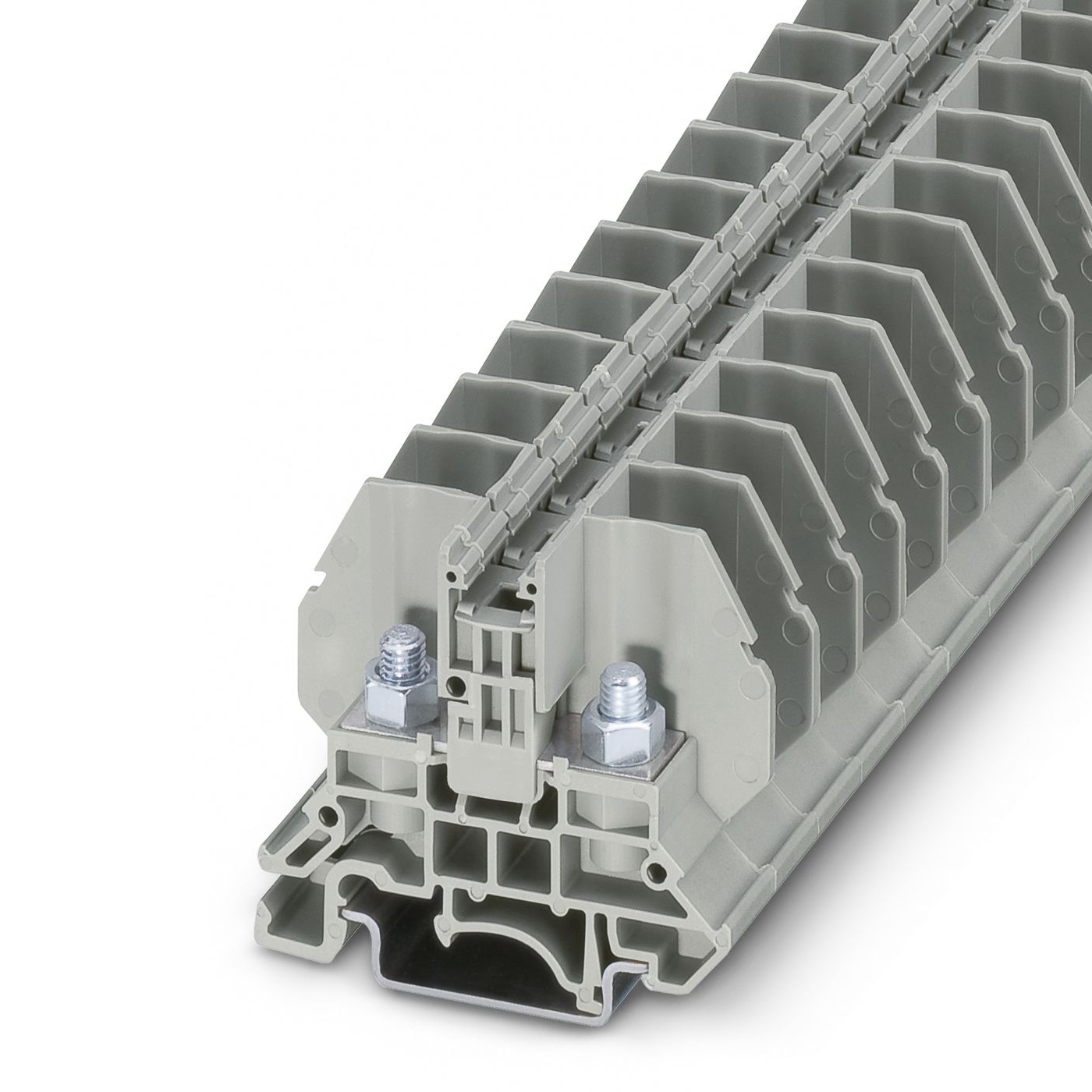 Phoenix Contact 3058059 RBO 5 Series Grey, 6mm², Single-Level, Bolt Termination