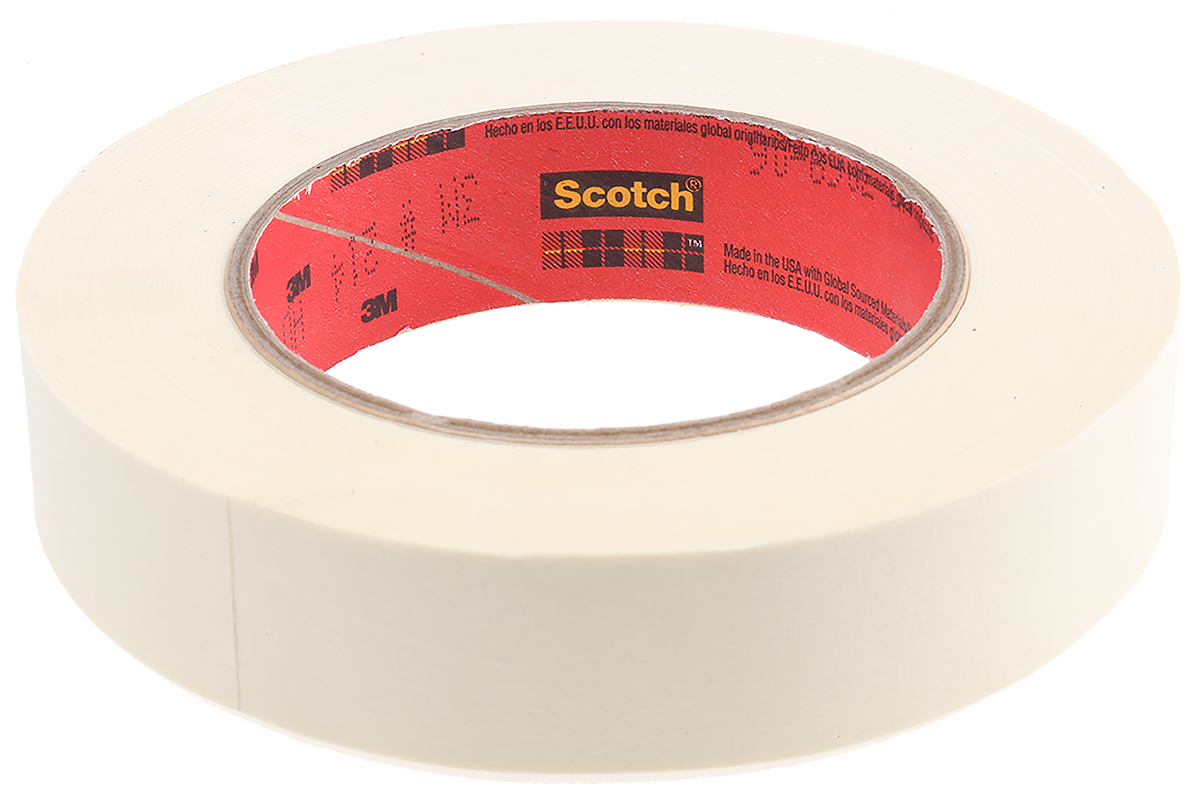3M SCOTCH 214 Beige Masking Tape 25mm x 55m