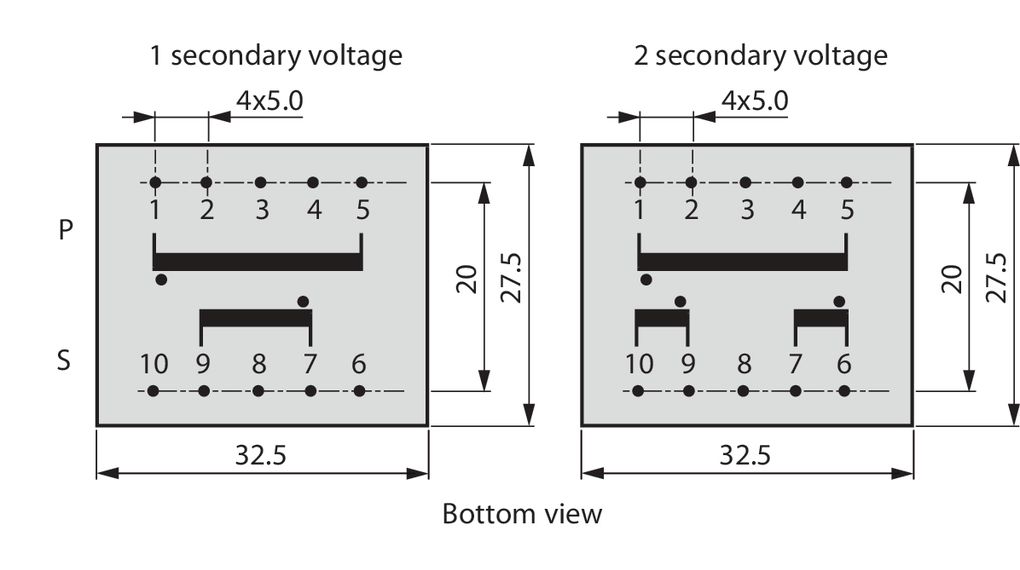 Hahn 7.5V ac PCB Mount PCB Transformer, 3VA